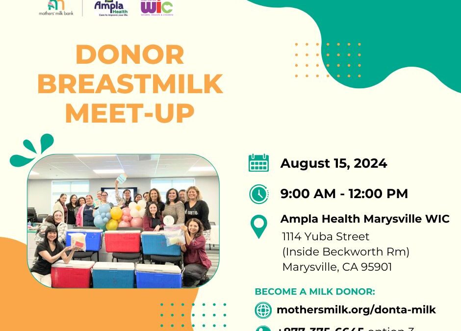 Ampla Health Marysville WIC Donor Breastmilk Meet-up on August 15, 2024