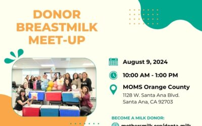 MOMS Orange County Donor Breastmilk Meet-up on August 9, 2024
