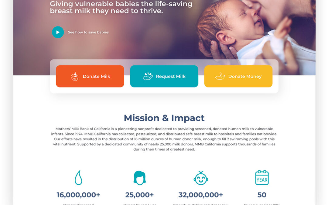 Mothers’ Milk Bank California Launches Cares Program and Marks 50 Years of Service